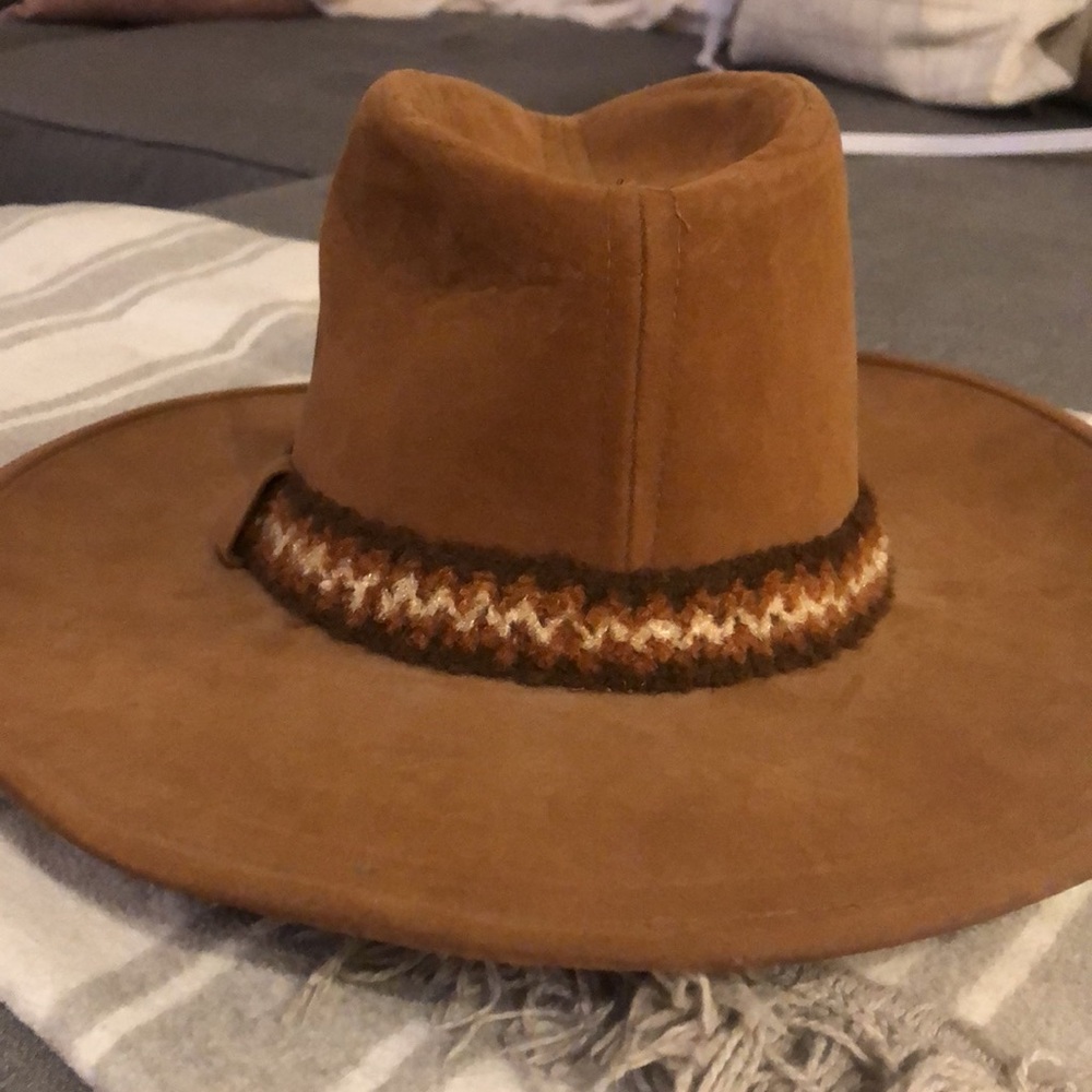 Vintage Resistol Suede Tan Cowboy Hat 6 3/4 - Picture 3 of 6